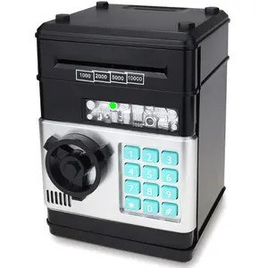 Kids Electronic Password Safe Mini ATM Piggy Bank Toy for 3-14 Year Old Boys and Girls