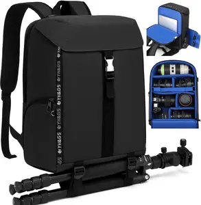 Camera Backpack,Camera Bag for Photographer Professional DSLR/SLR Mirrorless Camera Cases,Fit 15.6 inch Laptop Compartment,Travel Photography Backpack Smartphone