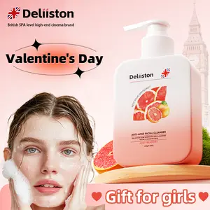 Gentle Anti-Acne Oil Control Cleansing Foam for Oily Sensitive Skin, Facial Moisturizer All Skin Types, Deep Pore Cleansing, Balanced Oil Control