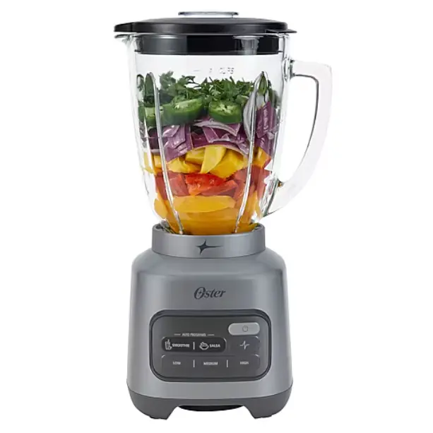 Oster 8 Cup Blender with Party Jar 3 Speed Countertop Smoothie Blender Ice Crushing Blender for Frozen Drinks Protein Shakes Food Processing Purees Dips Sauces BPA Free Pitcher Home Kitchen Appliance
