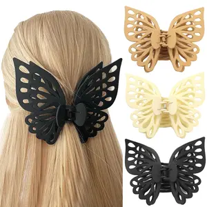 3Pcs/Set Butterfly Hair Clips for Women,Claw Clips for Thick Hair,Medium Hair,Big and Cute Matte Butterfly Hair Clip,Christmas Party Gifts,Hand Tools Kits