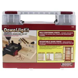 212 MAIN Doweling Jig Kit - 74-Piece Wood Joinery Hardware Tool Set, Home Tool Kit for Skiing & Winter Sports Equipment Maintenance