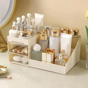 Cosmetics storage box, cosmetic display stand, Cosmetics organizer storage, suitable for the storage and finishing of cosmetics, skin care products, room decoration, home ornaments, Christmas gifts, Valentine's Day gifts