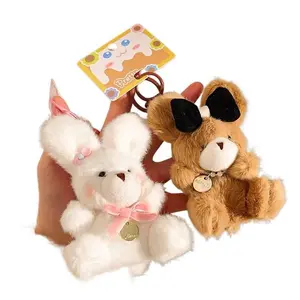 Super Soft Plush Bear Keychain, Kids Gift Series, Soft Cute Doll Ornaments for Bag Car Decoration Toys