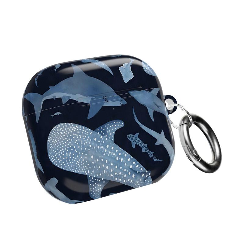 Blue Ocean Whale Shark AirPods Case – Marine Life AirPods Cover for AirPods 4 Airpods 3 AirPods 1st Gen 2nd Gen Airpods Pro 2 AirPods Pro Gen 3 | Under the Sea Ocean Theme, Cute Gift for Ocean Lovers Men Women Him Her | Aesthetic Beach Vibes