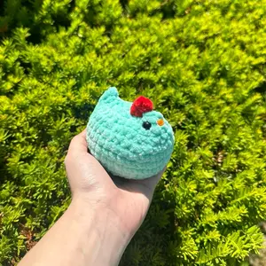 Tiffany hand-crocheted chicken