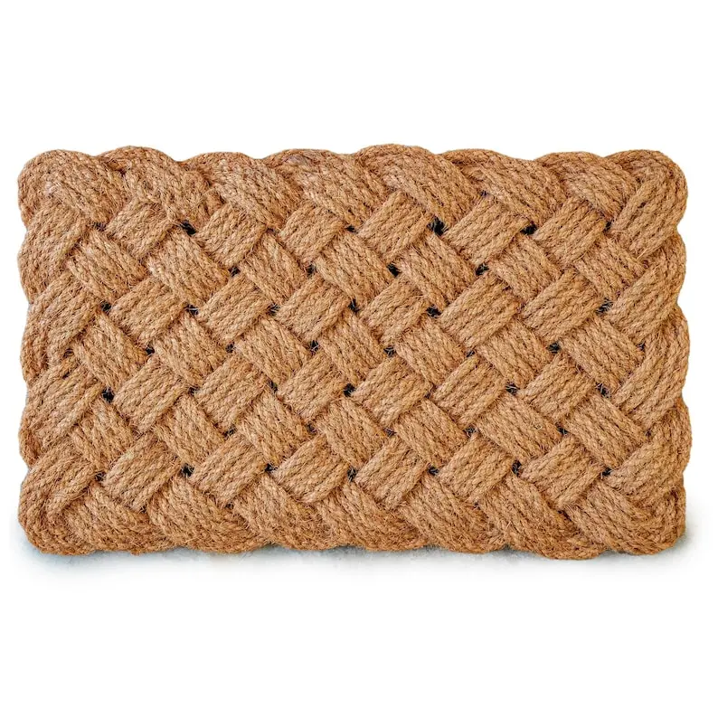 MAINEVENT Rope Doormat 30x17 Inch, Rope Door Mat Woven Doormat, Braided Door Mat, Braided Doormat, Nautical Rope Doormat Rope Door Mat