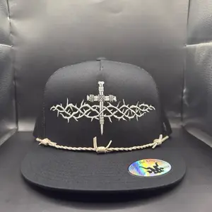 Glowing Crown Of Thorns Hat with Unique Design and Brand Logo Featuring a Glow in the dark cross