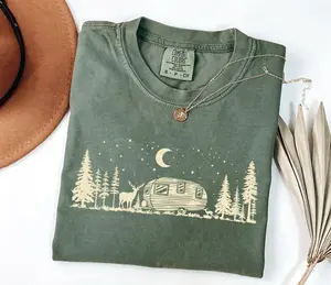 Comfort Colors Cute Camping T-Shirt, Retro Camping Tshirt, Camping Family Matching Tee, Camp Lovers Gift, Camp Lovers T-Shirt