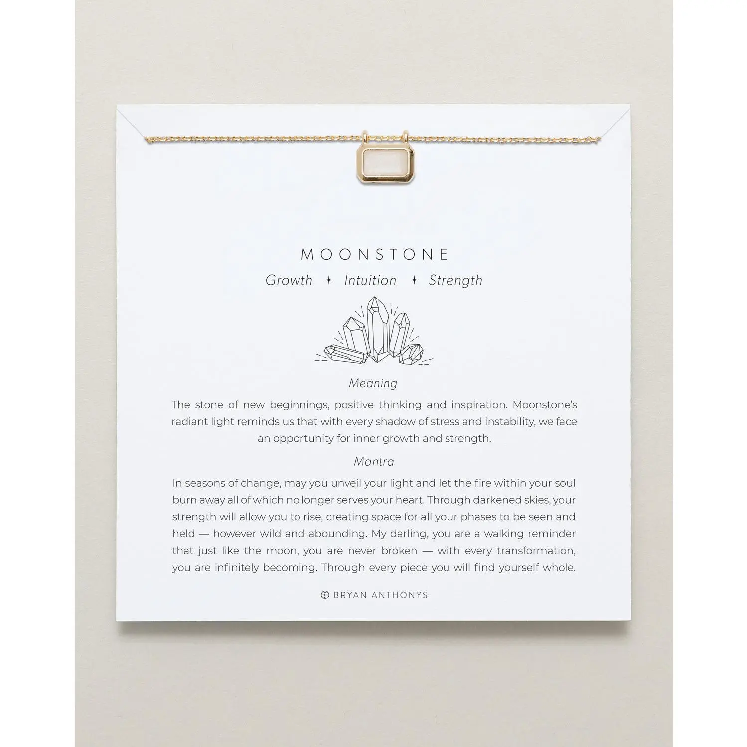 Healing Stone Necklace Moonstone