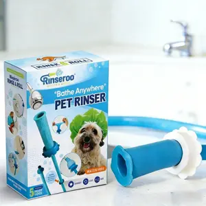 Slip-On Tub Faucet Sprayer with 5ft Hose, No-Install Bathtub Shower Attachment, Handheld Rinser for Dog Wash, Hair & Baby