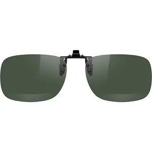Polarized Clip  Sunglasses Flip Up Metal Clip Attachments for Prescription Glasses