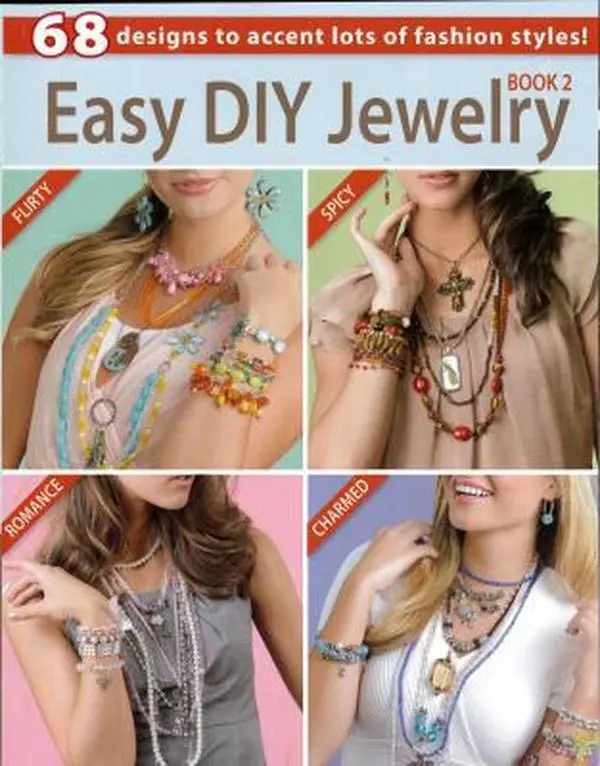Used Easy DIY Jewelry Book 2 - Leisure Arts (Paperback, 2013 Edition, English Text) - Creative Crafts & Designs Guide for Crafters, Instructables