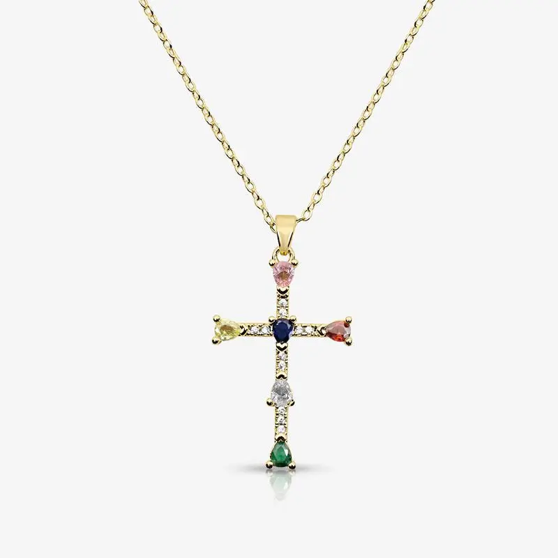 Gold, Rainbow Blessings Necklace