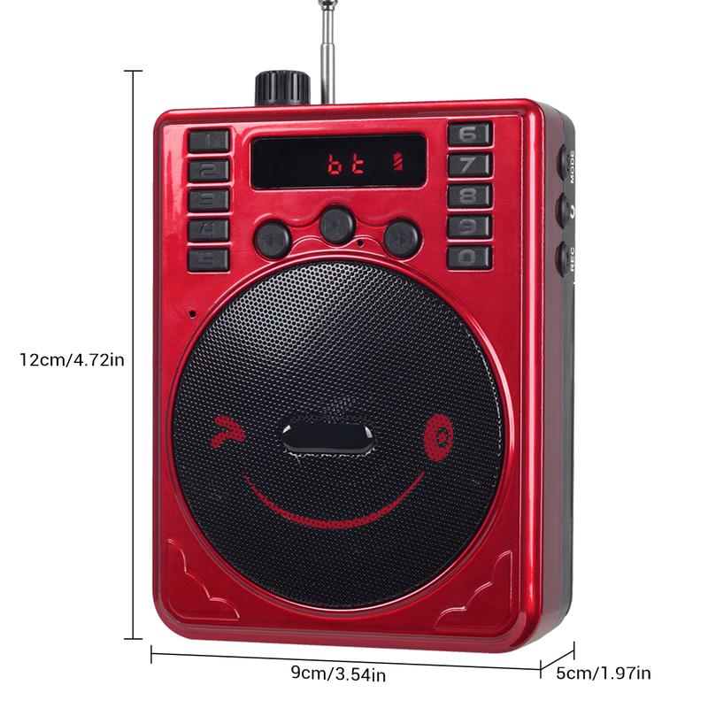 Rechargeable Mini PA System Speaker Bluetooth +USB/SD/FM +Microphone/Headset