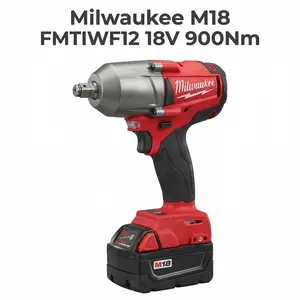 Milwaukee M18 900Nm Impact Wrench m electric driver car truck repair power tool cordless wrench kit chrome sockets and nut-busting torque 18 in