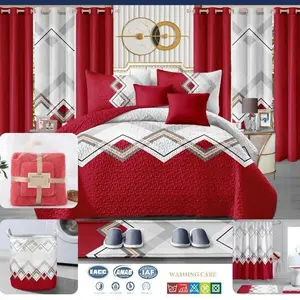 24 pcs Luxury Bedspread Sets Soft Comfortable Fabric Easy Care Complete Bedding Solution for Various Bed Sizes