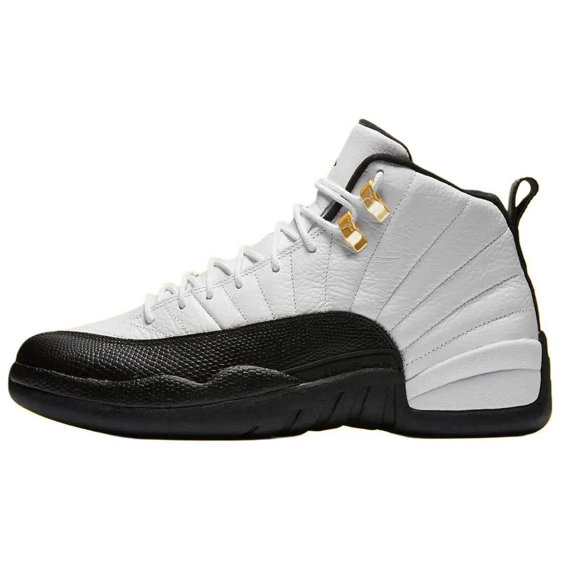 Jordan 12 Retro Taxi 2025 Comfort High Top Basketball Shoes Men's White Black CT8013-117