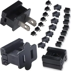 Vampire Plugs - Female Male and Connector Plugs 24PCS Black, Electrical Plug Replacement for Christmas Lighting Decoration