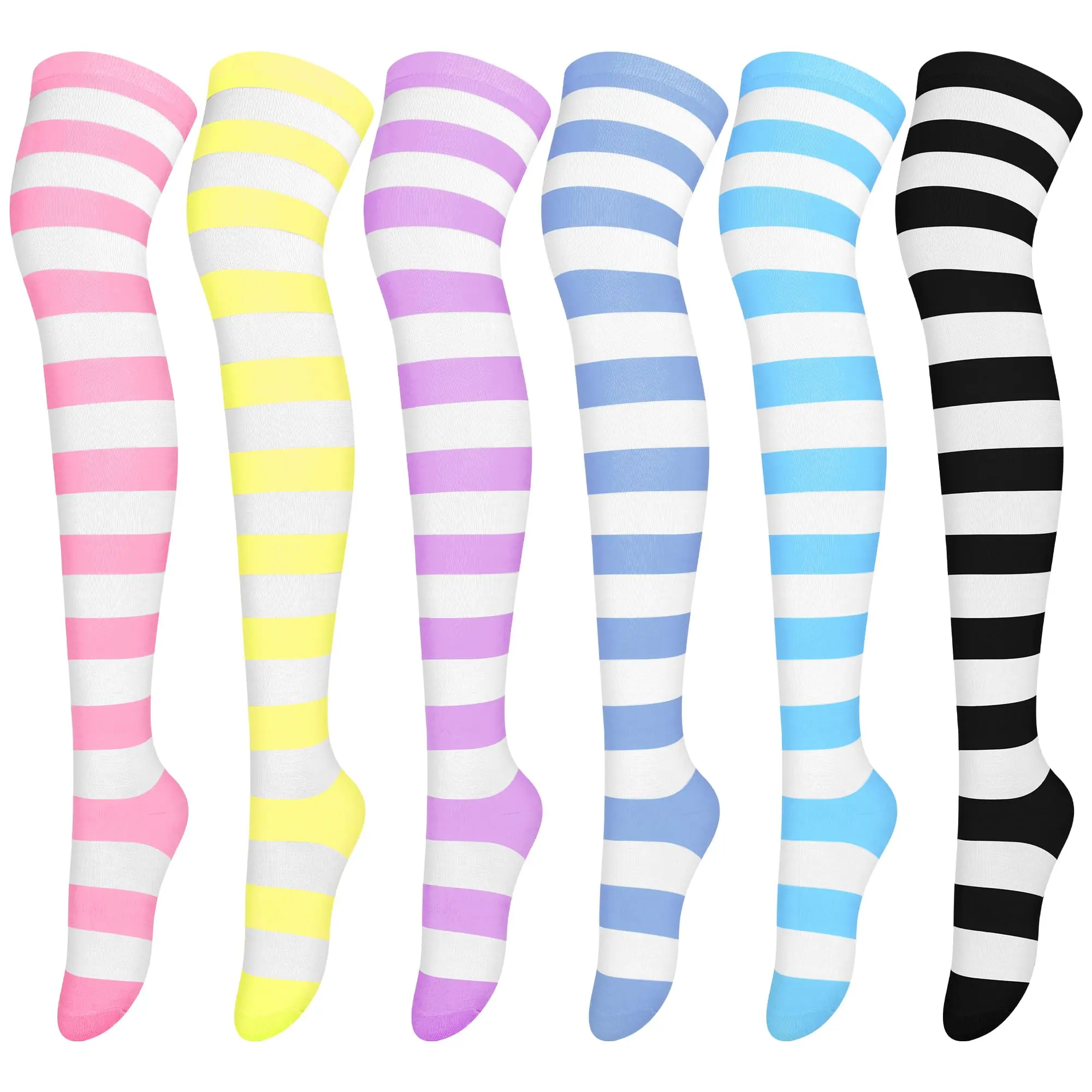 6 Pcs Candy Stripes