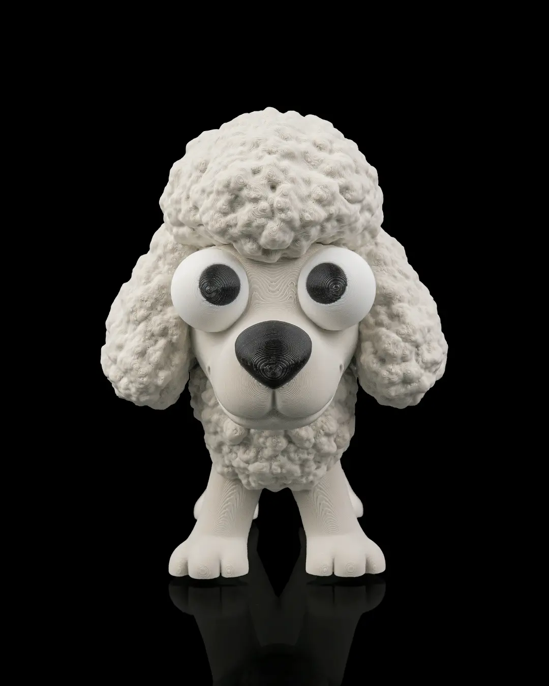 Funny Poodle Free-Standing Toilet Paper Holder, Bathroom Roll Stand for Home Bathroom Supplies