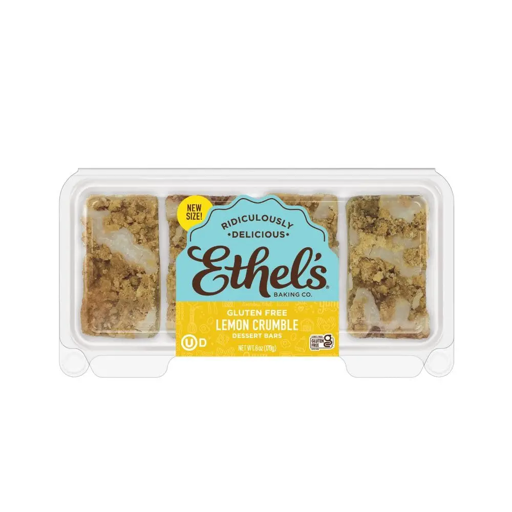 Ethel's Baking Co. Gluten Free Lemon Crumble Bar, 4 Count - 6oz
