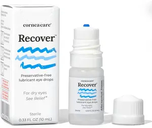 CorneaCare Recover: Eye Drops | Preservative Free Artificial Tears | Hydrating Eye Drops for Dry Eye Relief & Redness | Multi-dose Bottle (300 Drops)