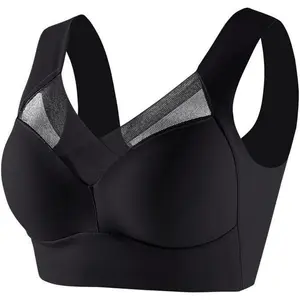 Bras for Older Women Lushfitting Powerful Push-Up Seamless No Underwire Anti Sagging Bra with Full Support and Lift