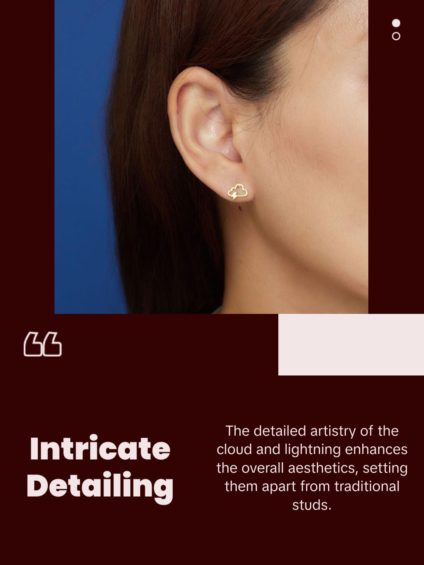 Lightning Cloud Studs