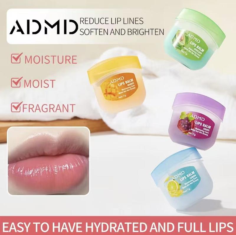 ADMD Fruit Flavored Lip Glosses &Night Balms Colorless Lipsticks MoisturizingNourishing Lip Masks Small Convenient PartySeasonal Gifts