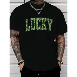 Everyday Lucky Camo Tee with St Patrick’s Day Vibes for Casual Wear