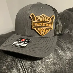 Turbo Power stroke Richardson 112 Baseball Cap with Cement Leather Patch