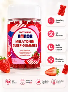 Melatonin Sleep Gummies with Vitamin B6 - 60 Count Strawberry-Flavored Bear-Shaped Nighttime Routine Supplement for Adults