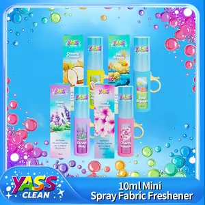 YassClean Mini Spray Air & Fabric Freshener- 12h Long Lasting Odor Neutralizer - Portable Toilet Spray for Travel, Office & Hotel