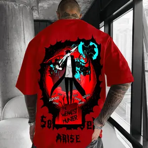 Solo Leveling Arise T-Shirt – Shadow Monarch Anime Streetwear Graphic Unisex Vintage Tee Inspired by Solo Leveling