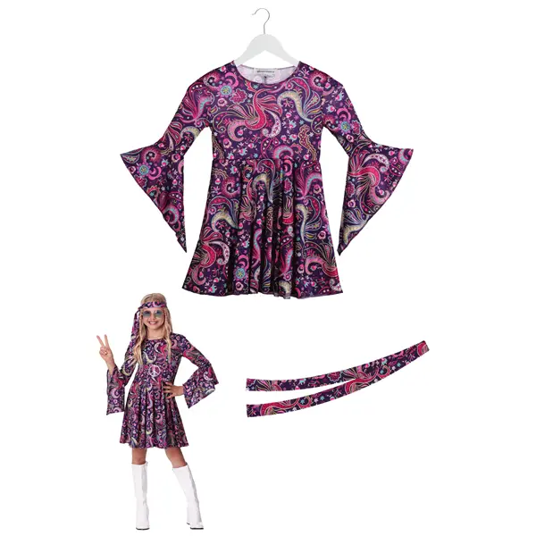 Woodstock Hippie Costume for Girls