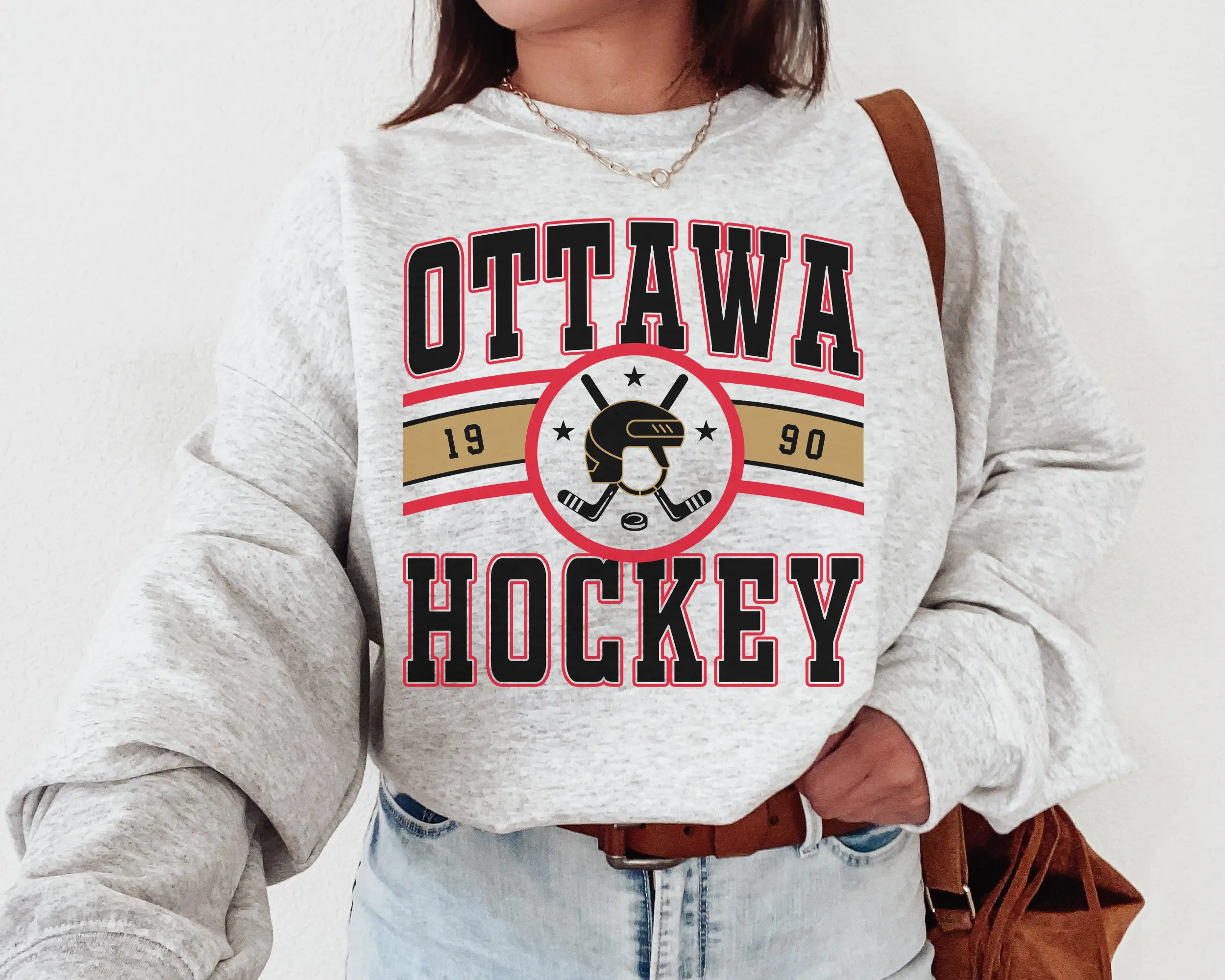 Ottawa Senator Vintage Ottawa Senator Sweatshirt \ T-Shirt Senators Sweater Senators T-Shirt Hockey Fan Shirt Retro Ottawa Ice Hockey Casual Cotton