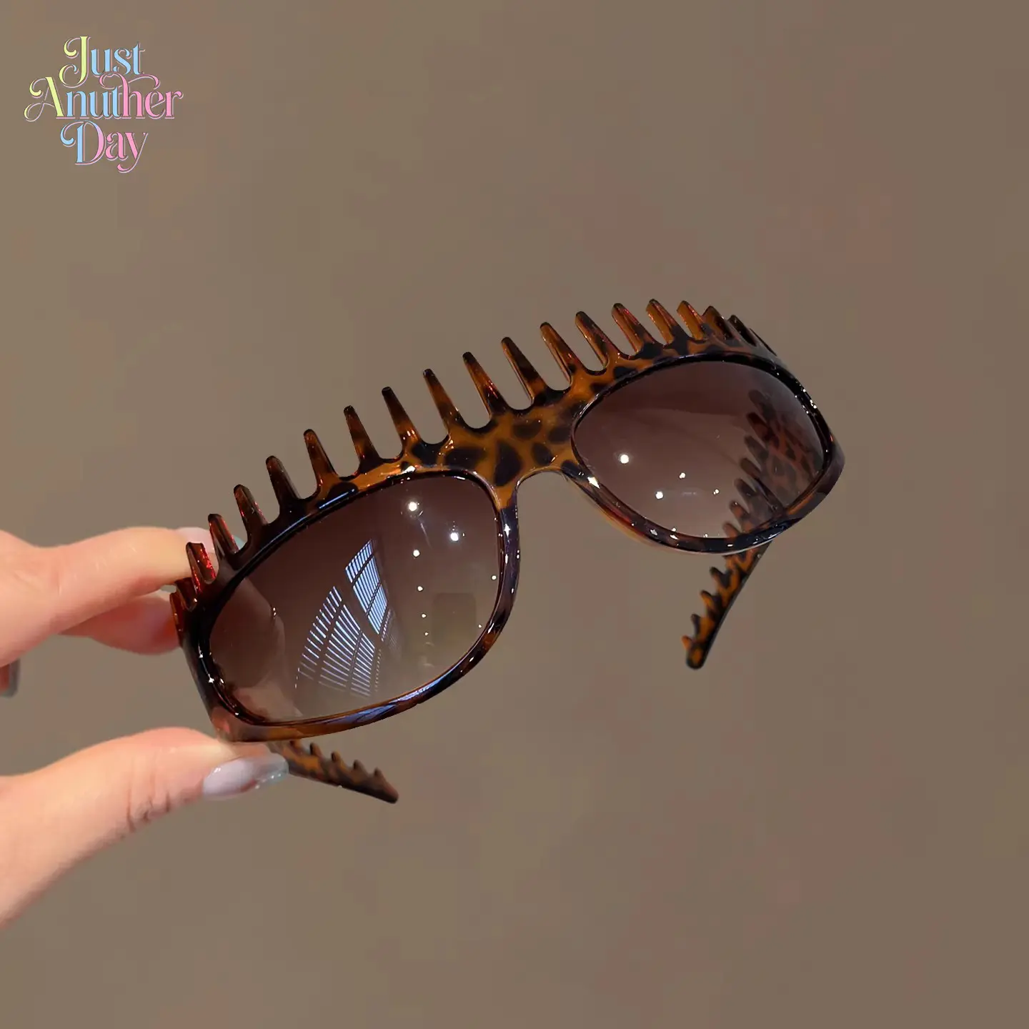 Women's 2-in-1 Acetate Tortoiseshell Sunglasses Headband, Fashionable Comb Style Hairband, Trendy Foldable Hair Accessory for Styling & Sun Protection