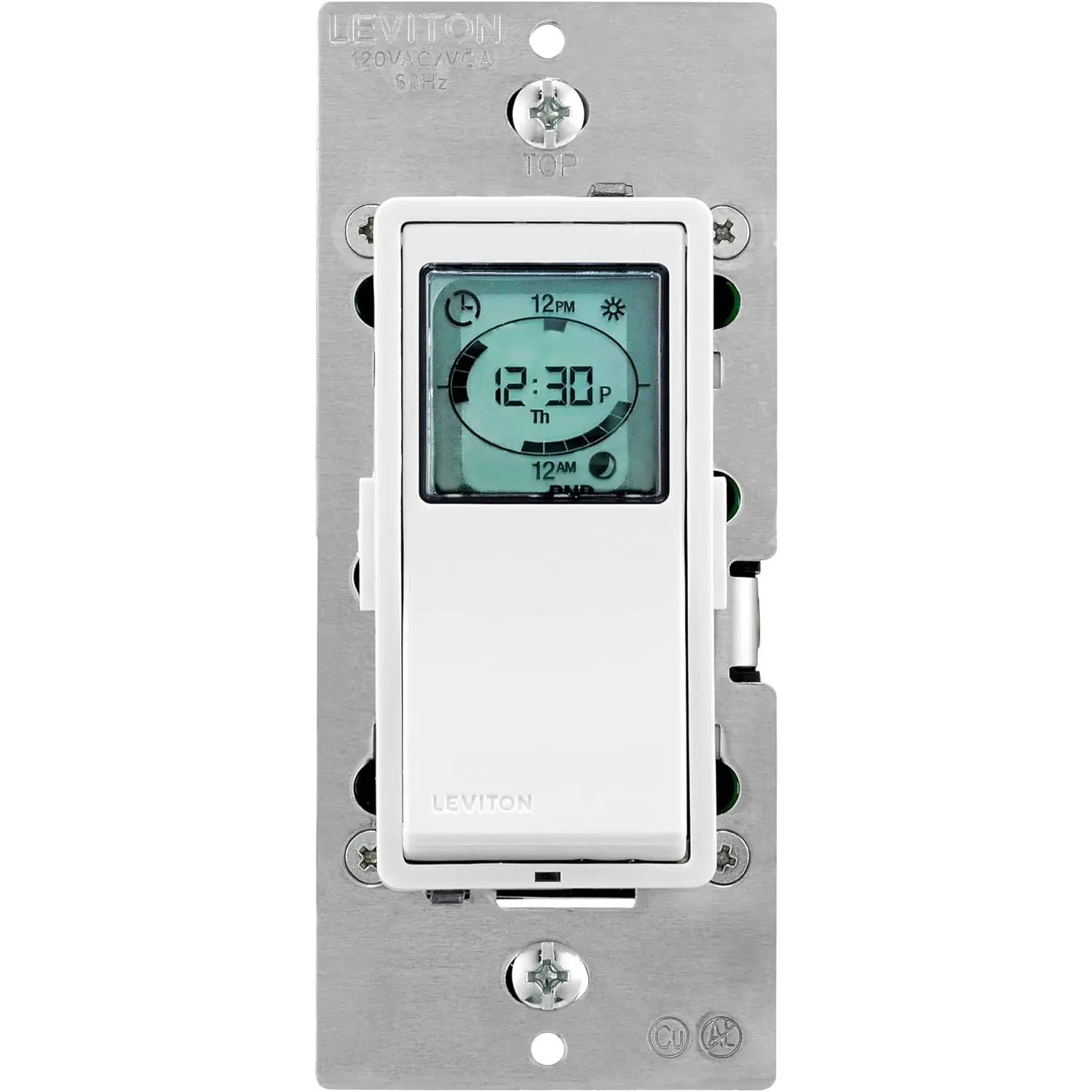 Leviton VPT24-16Z Programmable Astronomical Timer Switch for Lights and Motor Loads Single Pole 3-Way White Ivory Light Almond Faceplates, Dimmer Switch, Lighting Control