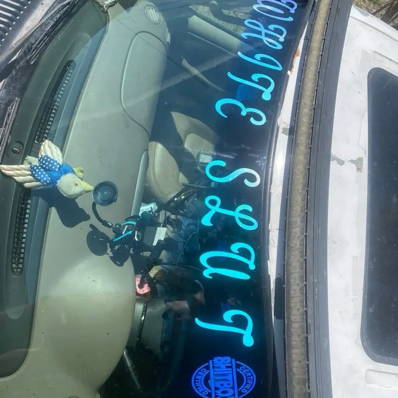 Windshield decal
