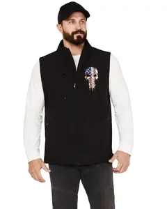 Howitzer Men's We Skull Bonded Vest - Cv4375-Blk