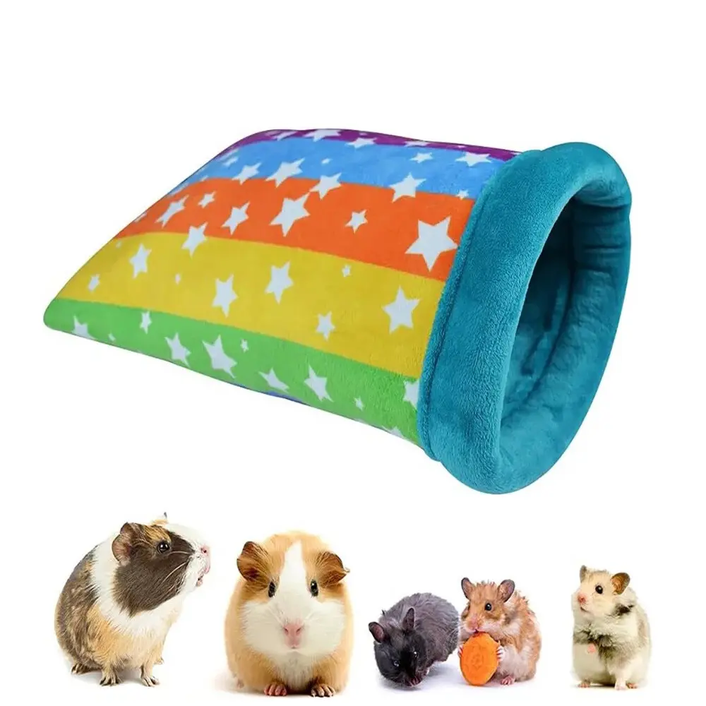 HOMEYA Soft Fleece Rabbit Snuggle Sack, Guinea Pig Hideout, Small Animal House Ferret Cozy Cave Hamster Sleeping Bag for Small Pet/Ferret/Chinchilla