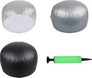 3 pack clear Inflatable tabletop display stand hat rack portable hat holder for multiple wigs hats, helmet, and cap