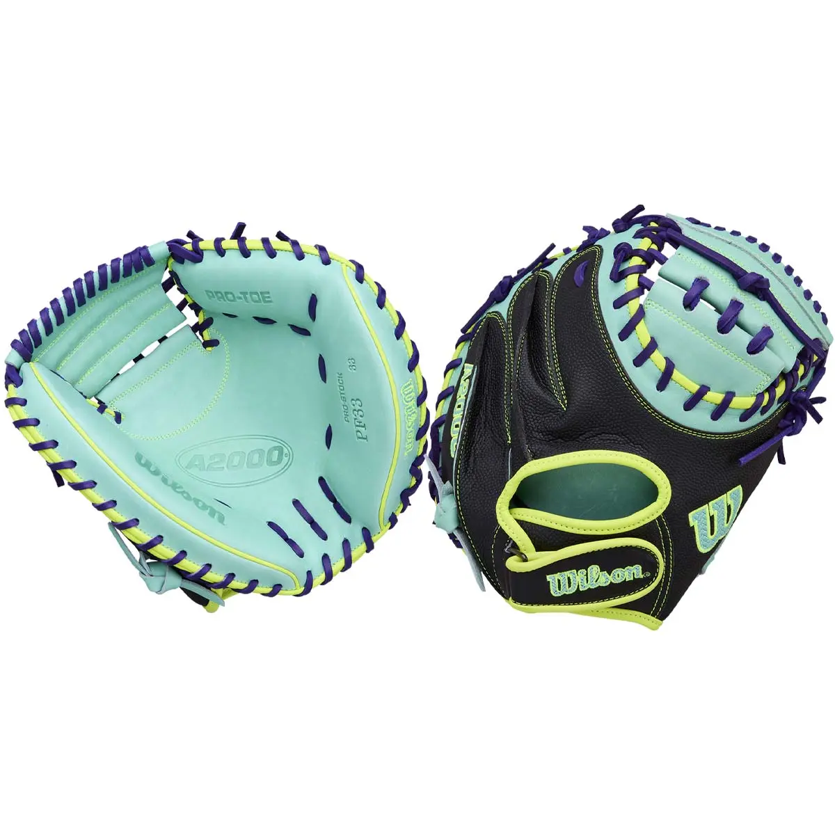 Wilson Spring 2026 33" A2000 PF33 Pedroia Fit SuperSkin Catcher's Mitt