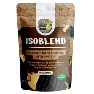 Isoblend Premium Isopod Food Protein & Vegetable Feed Mix All Natural Dry Blend for Isopods Feeders Insects