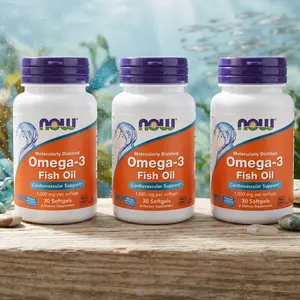 NOW Foods Omega 3 Supplement 180 EPA 120 DHA Softgels for Heart Health Support, Molecularly Distilled Fish Oil, High Purity Omega 3 Fatty Acids, Non GMO Made in USA