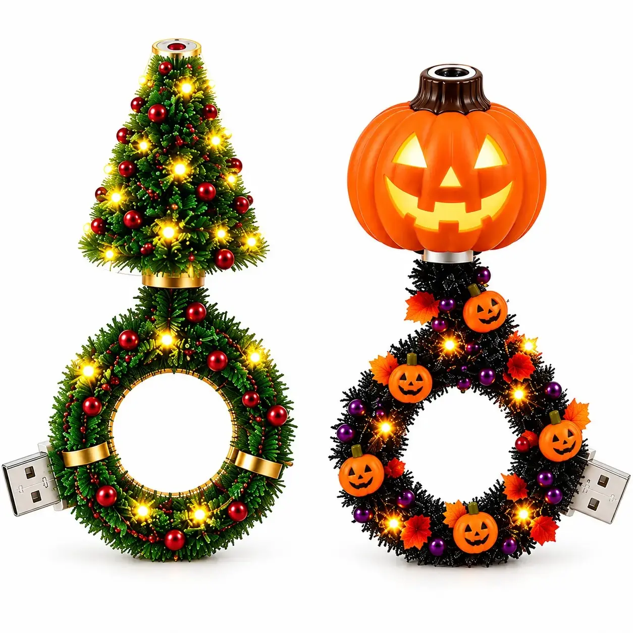 2026 New USB Plug-In Christmas Projector Night Light, 6+ Holiday Pattern Ceiling Lamp, Warm LED Christmas Tree Room Decor for Bedroom, Party & Holiday Gifts