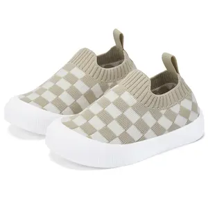 Baby Shoes Boy Girl Non-Skid Indoor Infant Walking Breathable Warm Elastic Sock Shoes with Memory Sole Protect Toes Outdoor Sneakers