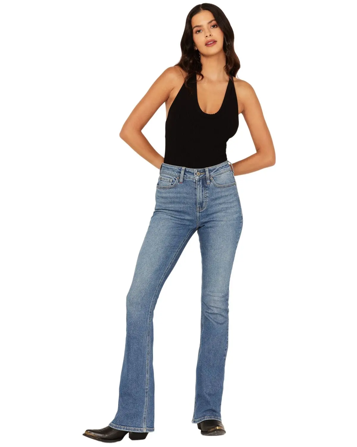 Idyllwind Women's Women'S Legend High Rise Bootcut Super Stretch Denim - Iwho24j14-Mdwsh-T