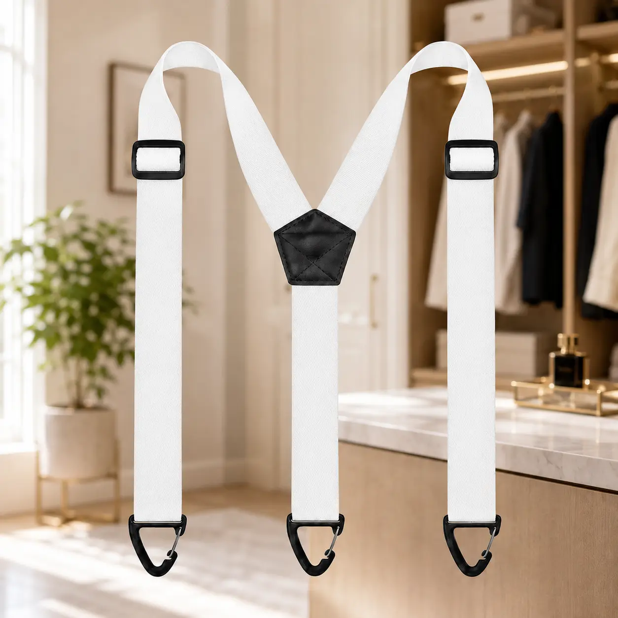 Hidden X-Back Suspenders for Men & Women – 1.5" Wide Under-Clothing Work Suspenders with 3 Snap Loops, Comfortable All-Day Support outfits hidden suspender